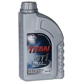 Aceite de motor FUCHS TITAN GT1 Pro C-3 5W-30, 1L, tecnología alemana, bajo en azufre