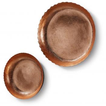 Kavehome Set de 2 platos murales Ion, cobre