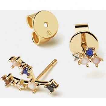 Pendientes Mujer PDPAOLA Zodiac Constell Tauro con piedras semipreciosas
