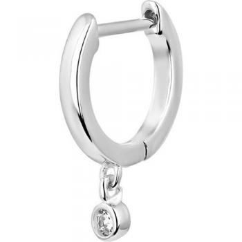 Ear Candy - Piercing de aro Monique de plata bañado en rodio