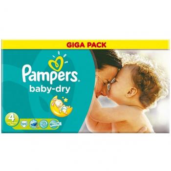 Pampers Baby Dry - Pack de 4 paquetes