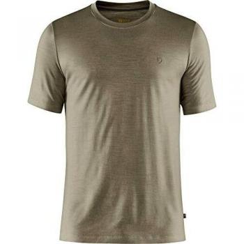 Fjallraven Men's Abisko Wool Short Sleeve T-Shirt - Light Olive, Large