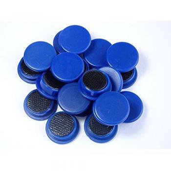 Imanes Redondos Azules de 20mm para Pizarra Magnética Faibo - Bolsa de 20 Unidades