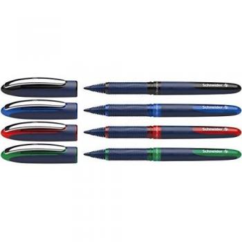 Schneider One Business 0.6mm Rollerball Pen Set - Assorted Colors (4 Pieces)