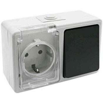 ElectroDH 36526BI DH 36.526/BI Base SCHUKO + Interruptor