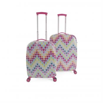 AGATHA RUIZ DE LA PRADA - 68400 SET 2 TROLLEYS POLICARBONATO, Color Fucsia