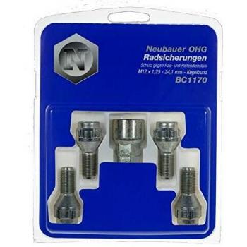 Kit de Bullones Antifurto Conicos Lok Nox M12x1,25 - 4 Piezas - 60mm Longitud