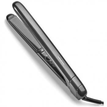 Plancha de Pelo BaByliss Titanium Shine ST620E - Cerámica, Iónica, Temperatura 150ºC a 230ºC, Placas Largas 25 x 110 mm, Color Gris Anthracite