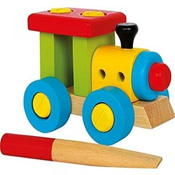 Locomotora de construcción Small Foot - Juguete educativo de ensamblaje para niños