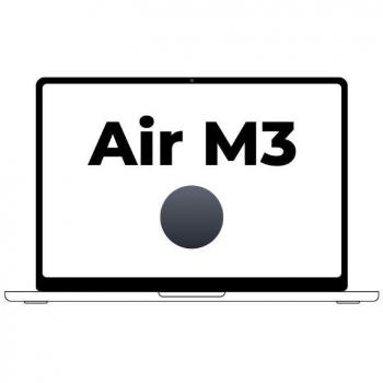 Apple MacBook Air M3/8GB/256GB SSD/GPU 10 Núcleos/15.3 Medianoche