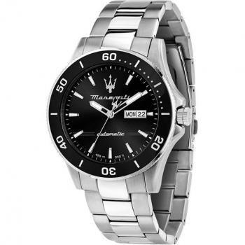 Maserati Reloj Hombre Automático Competizione Plateado y Negro R8823100002