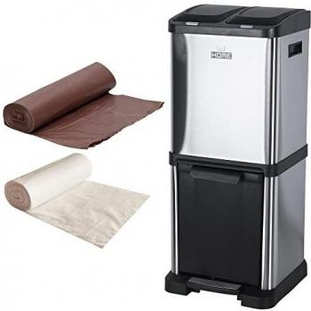 WELLHOME Pack de Cubo 32L. 3 Compartimentos