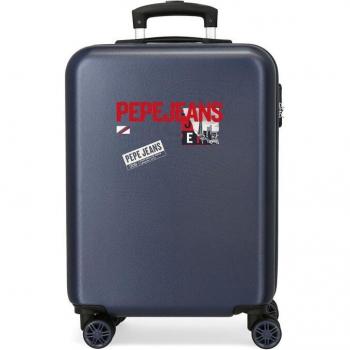 Maleta de Cabina Pepe Jeans Dikran rígida 55cm azul marino