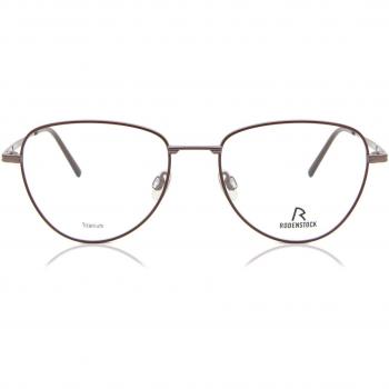 Rodenstock R7104 D Armazones y Lentes Recetados para Mujer en color Borgoña, tamaño 52