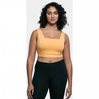 Urban Classics Women's Recycled Square Sports Bra in Pale Orange