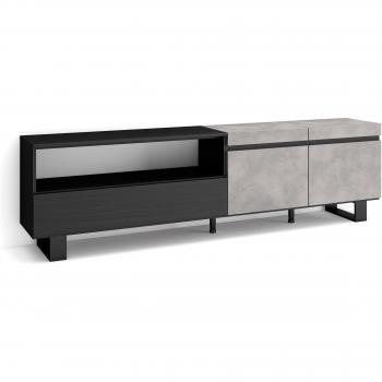 Mueble TV Industrial Gris Cemento 200x57x35cm para Televisores hasta 80