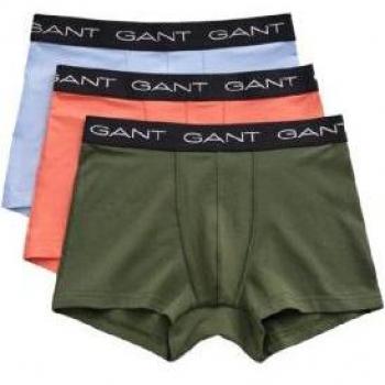 Pack de 3 boxers Gant para hombre de corte entallado y pierna corta en colores verde, naranja y azul