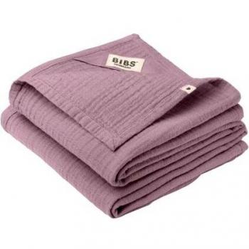 Muselina BIBS 100% Algodón Orgánico GOTS - Set de 2 Piezas, Color Heather