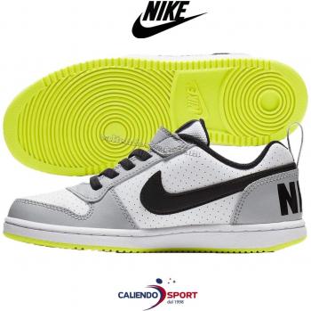 Nike Court Borough Low (PSV), Zapatillas de Baloncesto para Niños, (White/Black/Wolf Grey/Anthracite 000), 31 EU