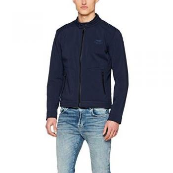 Hackett London AMR Softshell Moto Chaqueta, Azul