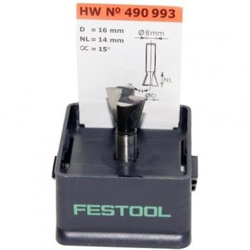 Fresa de cola de milano HW S8 D16/13,5/15°