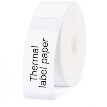 Rollo de Etiquetas Térmicas NIIMBOT 30 x 15 mm, Blancas, 210 Piezas, Universales y Resistentes al Agua y Aceite