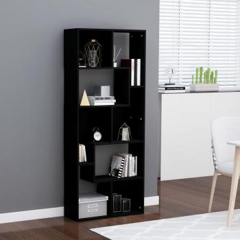 Estantería Kenta Forma Irregular Uso Vertical U Horizontal 161x67x24 cm - Negro