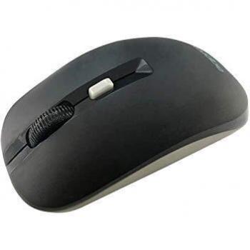 Approx APPXM180BG - Ratón inalámbrico Nano USB 2.0 1600 dpi, Negro y Gris, Cuatro Botones, 2 años de garantía