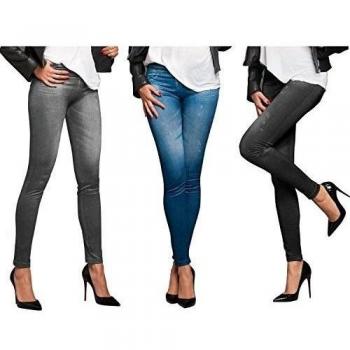 TV Unser Original Veronas Dreams Slim Jeans Leggings, 3er Set - Leggings para mujer, color mehrfarbig