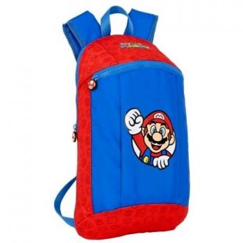 Safta, Mini Mochila Super Mario 22X39X10Cm Unisex niños, Multicolor, Estándar
