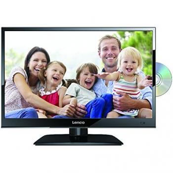 Televisor Lenco DVL-1662BK 16 HD LED con DVD integrado y triple sintonizador, color negro