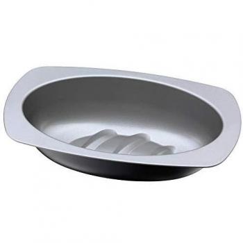 Kaiser Brot Back Form Molde Oval para Pan, Carbono, Negro, 32 cm