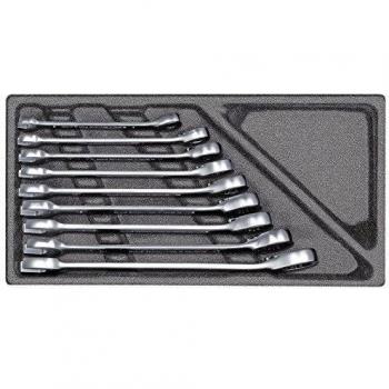Juego de llaves poligonales y boca de trinquete Gedore R22150002, 9 piezas, tipo módulo 2/6