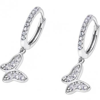Pendientes Time Road WS02375/14 Mariposa de Plata para Mujer