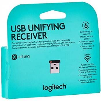 Logitech USB Receptor Unifying, Negro
