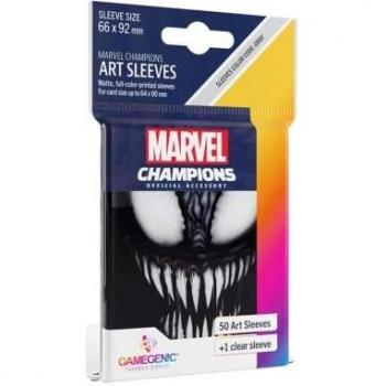 Gamegenic, Juego Marvel Champions Sleeves Venom - Multilenguaje (incluye Español