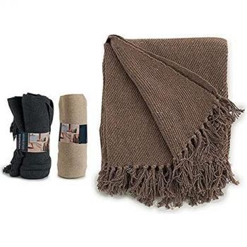 Gift Decor S3603641 Manta, Materiales Varios, Multicolor, 220 X 1 X 180 Cm