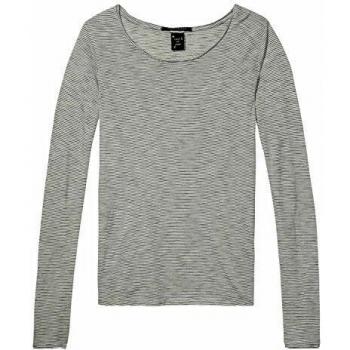 Maison Scotch Camiseta de manga larga para mujer Basic Long Sleeve Tee 139104-98 gris EU L