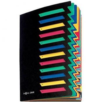 Carpeta organizadora PAGNA Desk Organizer 1-12, 12 compartimentos, negro
