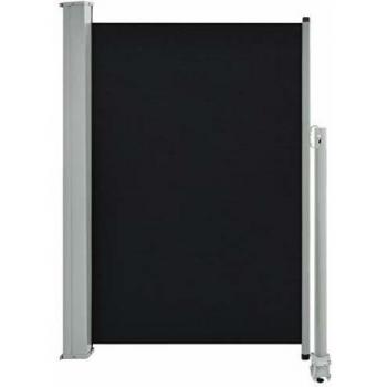 Retractable Side Awning for Patio 120x300 cm Black