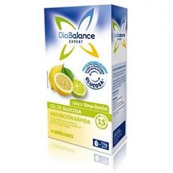 Diabalance Expert Gel Glucosa Absorción Rápida Sabor Limón 4 Unidades