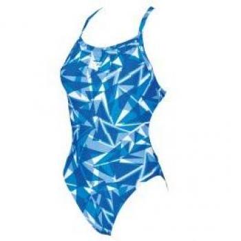 Arena Lightech - Bañador para Mujer, Cristal, Color Azul, 30, Azul