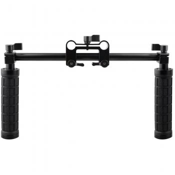 CAMVATE Handle Grips Front Handbar Clamp Mount for 15mm Rod Support System Shoulder Rig