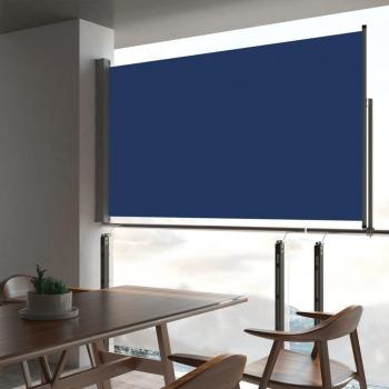 Carpa retráctil Side Sun para patio 140x300 cm Azul