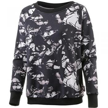 Reebok S Faves Aop Crewneck Camiseta, Mujer, Negro, M