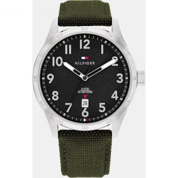 Reloj Tommy Hilfiger Forrest 1710593 - Elegante diseño textil verde, resistente al agua