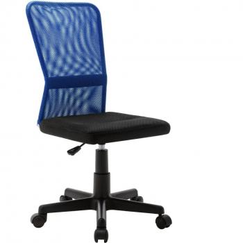 Silla de Oficina Negra/Azul 44x52x100 cm en Tela de Malla