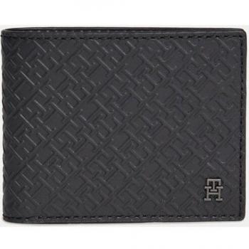 Tommy Hilfiger Th Monogram Cartera Cc De Piel Negro