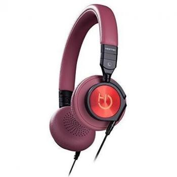 Hiditec | Auriculares de Diadema Potentes Aviator Brown | Capacidad de Plegado | Diseño Moderno | Headphones Estéreo Supraurales con Giro de 90º | Muy Ligeros con Micrófono Omnidireccional