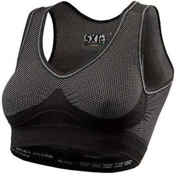 SIX2 Black - Sujetador Deportivo de Carbono, Talla S/M, Unisex para Adulto